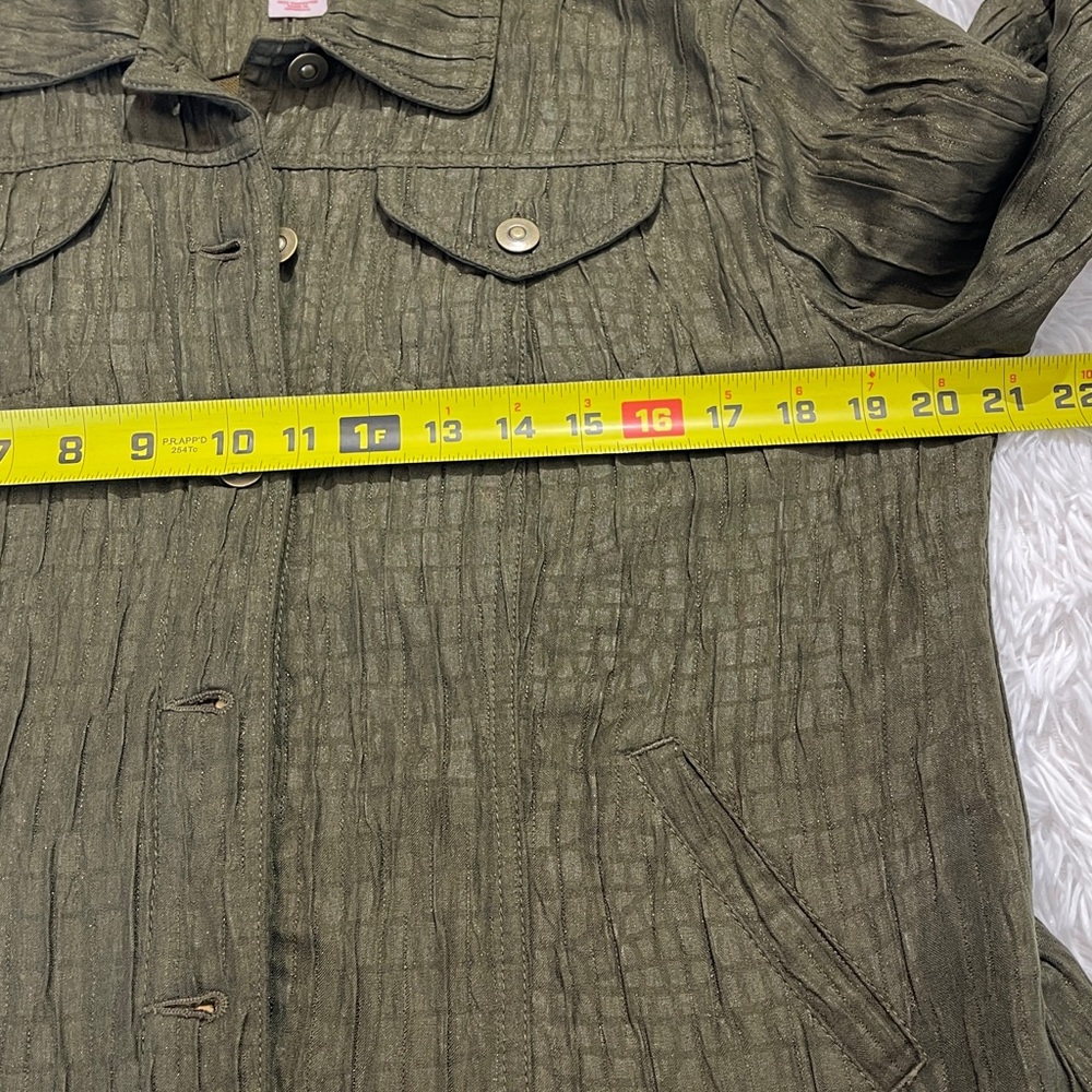 Ruby Rd. Textured Jacket WOMENS SIZE 12 green - Picture 5 of 8